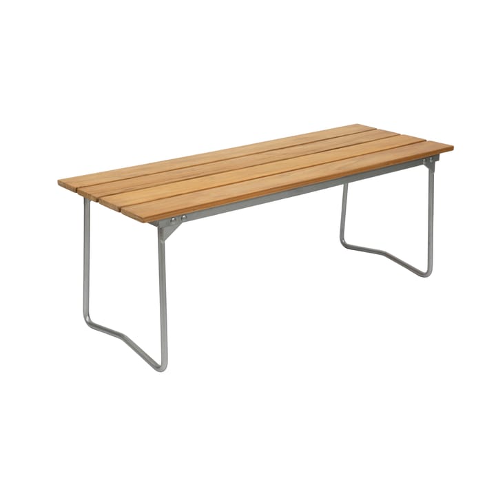 Bänk 8 bench - Teak-hot-dip galvanized steel stand - Grythyttan Stålm�öbler